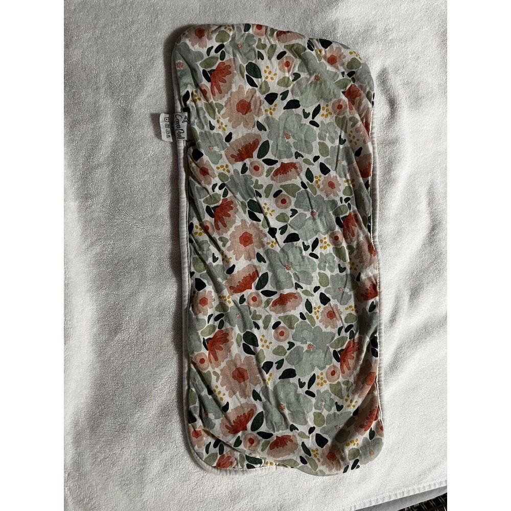 Copper‎ Pearl Baby Burp Cloth Floral print